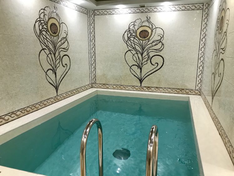 ウラジオストクの宮殿ホテル ヴィラ アルテ ホテル（ Villa Arte Hotel）の水風呂