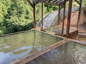 湯巡り日本一周Nバン車中泊25湯目 二股ラヂウム温泉の露天風呂