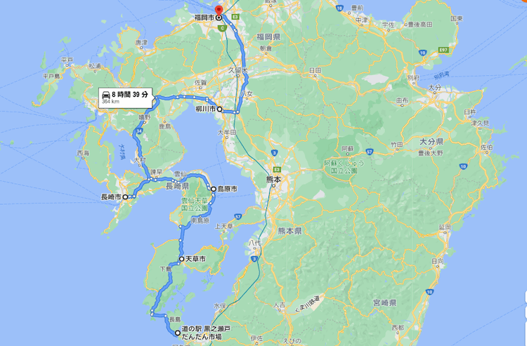 日本一周acNバン車中泊44日目 九州一周、今後のルートを考える