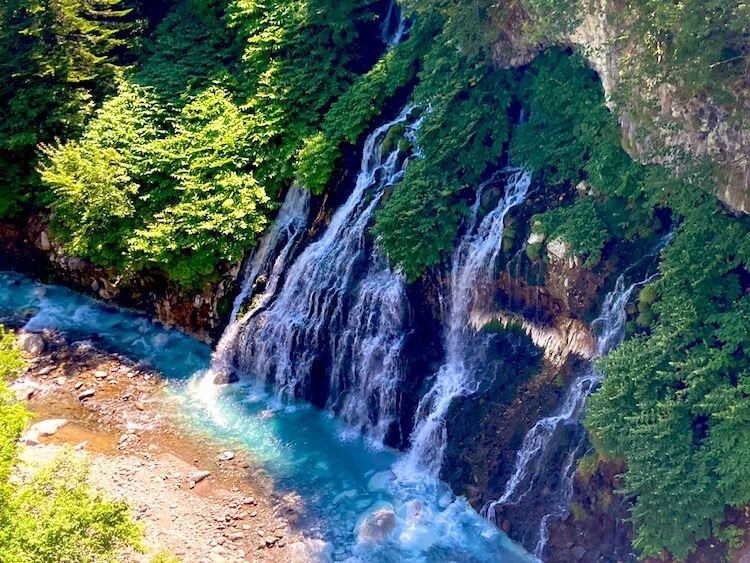 富良野・美瑛で絶対に行っておきたい絶景スポット その6 白金美瑛青い池と白ひげの滝